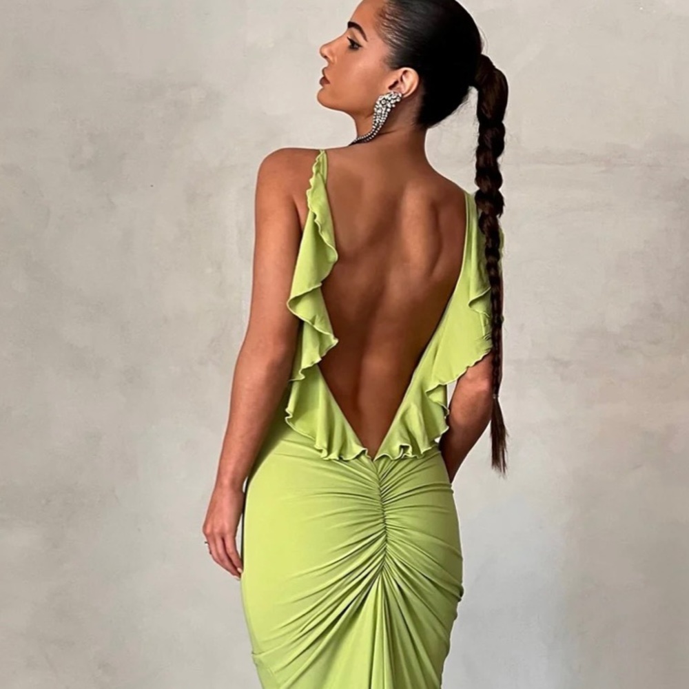 Melani Bella Dress lime